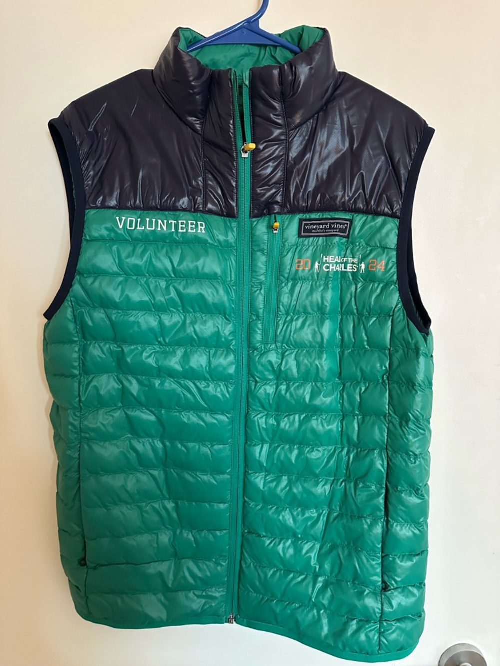 Vineyard Vines Green Puffer Vest - Head of the Charles